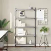 Image de vidaXL Bibliothèque à 5 niveaux sonoma gris 80x30x154 cm837680