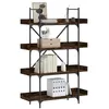 Image de vidaXL Bibliothèque à 4 niveaux chêne fumé 100x33x145,5 cm837694