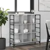 Image de vidaXL Buffet sonoma gris 102x32x103,5 cm bois d'ingénierie837730