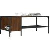 Image de vidaXL Table basse avec support chêne marron 100x51x40 cm837736