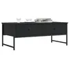 Image de vidaXL Table basse noir 101x49x39,5 cm bois d'ingénierie837737