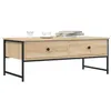 Image de vidaXL Table basse chêne sonoma 101x49x39,5 cm bois d'ingénierie837738