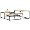 Image de vidaXL Table basse chÃªne sonoma 107x107x40 cm bois d'ingÃ©nierie