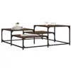 Image de vidaXL Table basse chêne marron 107x107x40 cm bois d'ingénierie837756