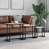 Image de vidaXL Tables basses gigognes 3 pcs chêne sonoma bois d'ingénierie837818