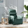 Image de vidaXL Fauteuil inclinable Vert foncé Tissu371695