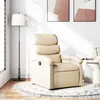 Image de vidaXL Fauteuil inclinable Crème Tissu371698