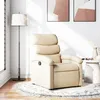 Image de vidaXL Fauteuil inclinable CrÃ¨me Tissu