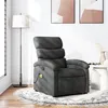 Image de vidaXL Fauteuil de massage inclinable Gris foncé Tissu371702