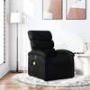 Image de vidaXL Fauteuil de massage inclinable Noir Tissu371703