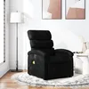 Image de vidaXL Fauteuil de massage inclinable Noir Tissu