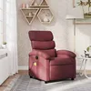 Image de vidaXL Vidaxl Fauteuil De Massage Inclinable Rouge Bordeaux Tissu