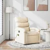 Image de vidaXL Fauteuil de massage inclinable CrÃ¨me Tissu