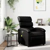 Image de vidaXL Fauteuil de massage inclinable Noir Similicuir