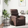 Image de vidaXL Fauteuil de massage inclinable Marron Similicuir371722