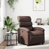 Image de vidaXL Vidaxl Fauteuil De Massage Inclinable Marron Similicuir