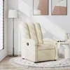 Image de vidaXL Fauteuil inclinable Crème Tissu371736