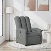 Image de vidaXL Fauteuil de massage inclinable Gris foncé Tissu371740