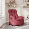 Image de vidaXL Fauteuil de massage inclinable Rouge bordeaux Tissu371742