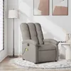 Image de vidaXL Fauteuil de massage inclinable Taupe Tissu371747