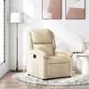 Image de vidaXL Fauteuil inclinable Crème Tissu371760