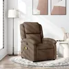 Image de vidaXL Fauteuil de massage inclinable Marron Tissu371767