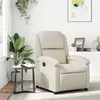 Image de vidaXL Fauteuil inclinable Crème Similicuir371776