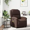 Image de vidaXL Fauteuil de massage inclinable Marron Similicuir371784