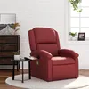 Image de vidaXL Vidaxl Fauteuil De Massage Inclinable Rouge Bordeaux Similicuir