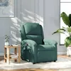 Image de vidaXL Fauteuil inclinable vert foncé velours371799