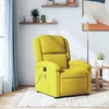 Image de vidaXL Fauteuil de massage inclinable jaune velours371815