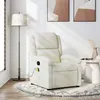 Image de vidaXL Fauteuil de massage inclinable crème velours371817