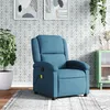 Image de vidaXL Vidaxl Fauteuil Inclinable De Massage Bleu Velours