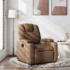 Image de vidaXL Fauteuil inclinable Marron Tissu372369