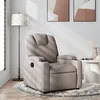 Image de vidaXL Fauteuil inclinable Taupe Tissu