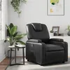 Image de vidaXL Fauteuil inclinable Noir Similicuir372389