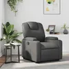 Image de vidaXL Fauteuil inclinable Gris Similicuir