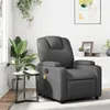 Image de vidaXL Fauteuil de massage inclinable Gris Similicuir372399