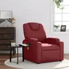 Image de vidaXL Fauteuil de massage inclinable Rouge bordeaux Similicuir372400