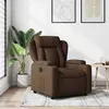 Image de vidaXL Fauteuil inclinable Marron Tissu372407