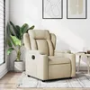 Image de vidaXL Vidaxl Fauteuil Inclinable Crème Tissu