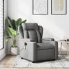 Image de vidaXL Fauteuil de massage inclinable Gris foncé Tissu372416