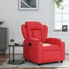 Image de vidaXL Fauteuil inclinable Rouge Similicuir372432