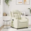 Image de vidaXL Fauteuil inclinable de massage Crème Similicuir372435