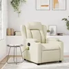 Image de vidaXL Fauteuil inclinable de massage CrÃ¨me Similicuir