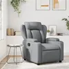 Image de vidaXL Fauteuil de massage inclinable Gris Similicuir372437