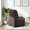 Image de vidaXL Fauteuil inclinable Marron foncé Tissu372446