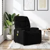 Image de vidaXL Vidaxl Fauteuil De Massage Inclinable Noir Tissu