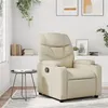 Image de vidaXL Fauteuil inclinable Crème Similicuir372466