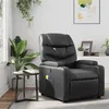 Image de vidaXL Fauteuil de massage inclinable Noir Similicuir372472